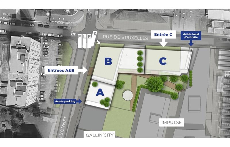 Location de bureau de 7 156 m² à Villeurbanne - 69100 plan - 1