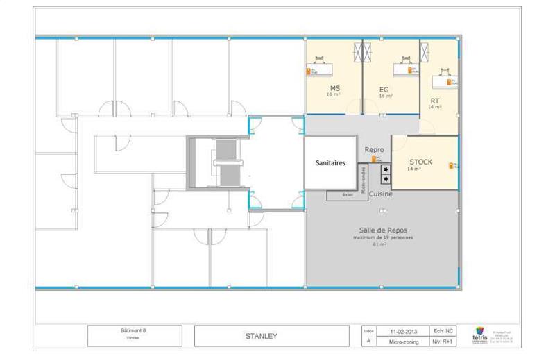 Location de bureau de 577 m² à Vitrolles - 13127 plan - 1