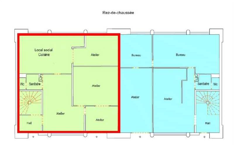 Location de bureau de 280 m² à Voisins-le-Bretonneux - 78960 plan - 1