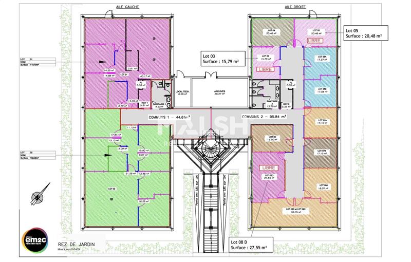 Location de bureau de 556 m² à Vourles - 69390 plan - 1