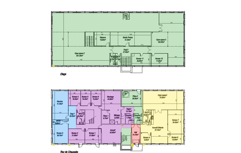 Location de bureau de 1 079 m² à Wambrechies - 59118 plan - 1