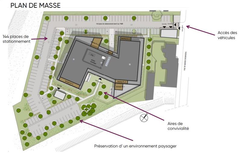 Location de bureau de 5 545 m² à Wasquehal - 59290 plan - 1