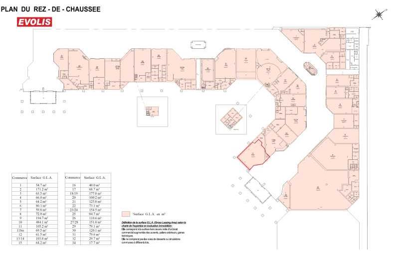 Location de local commercial de 93 m² à Angles - 30133 plan - 1