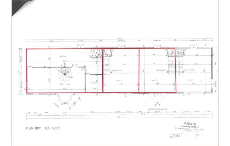 Location de local commercial de 410 m² à Aucamville - 31140 plan - 1