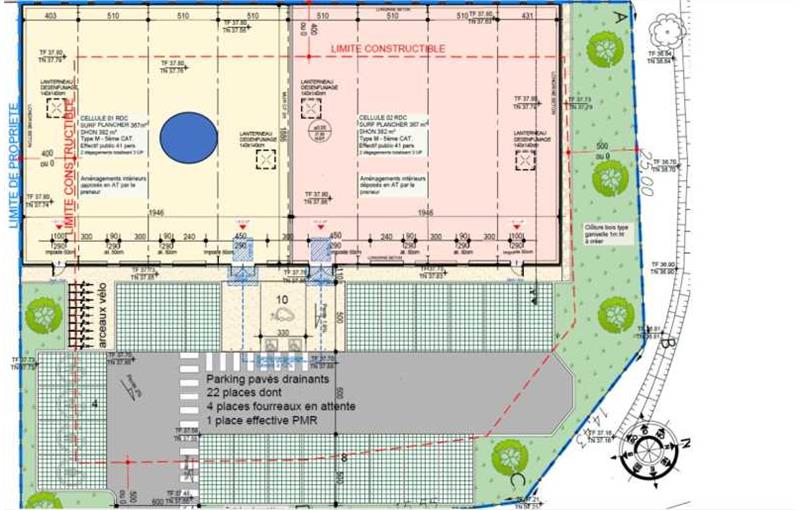 Location de local commercial de 382 m² à Basse-Goulaine - 44115 plan - 1