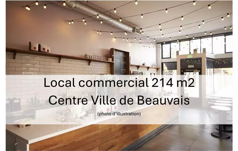 Location de local commercial de 214 m² à Beauvais - 60000
