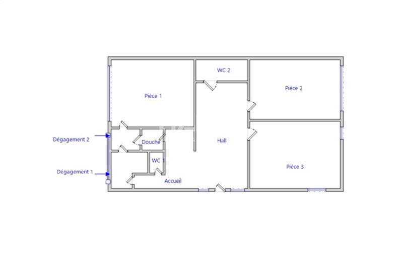 Location de local commercial de 130 m² à Belleville - 69220 plan - 1