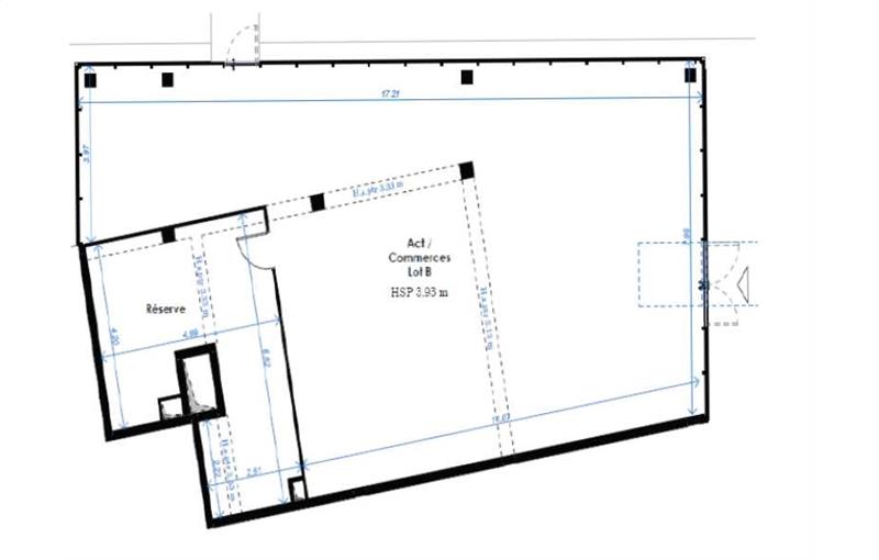 Location de local commercial de 148 m² à Bruges - 33520 plan - 1