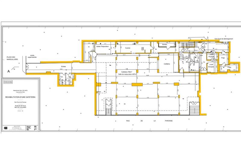 Location de local commercial de 830 m² à Chatou - 78400 plan - 1