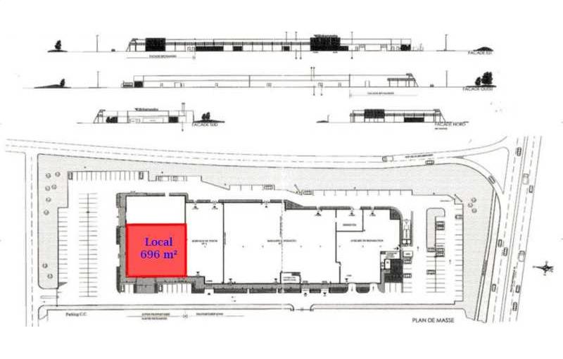 Location de local commercial de 696 m² à Coignières - 78310 plan - 1