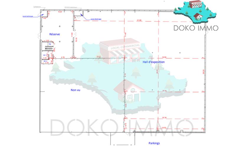 Location de local commercial de 1 406 m² à Cormontreuil - 51350 plan - 1