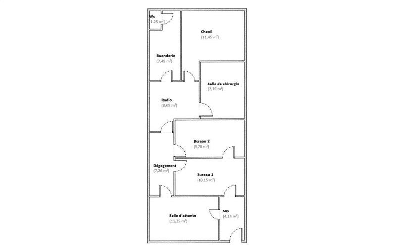 Location de local commercial de 79 m² à Crosne - 91560 plan - 1