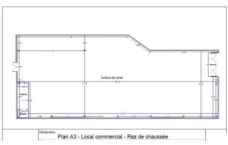 Location de local commercial de 1 211 m² à Éragny - 95610 plan - 1