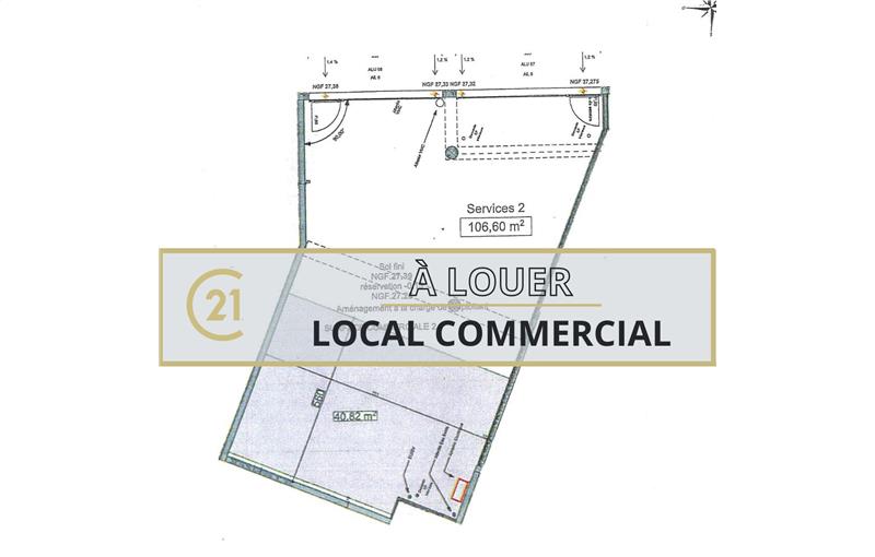 Location de local commercial de 107 m² à Fleury-sur-Orne - 14123 photo - 1