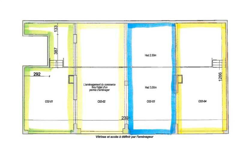 Location de local commercial de 77 m² à Grenoble - 38000 plan - 1