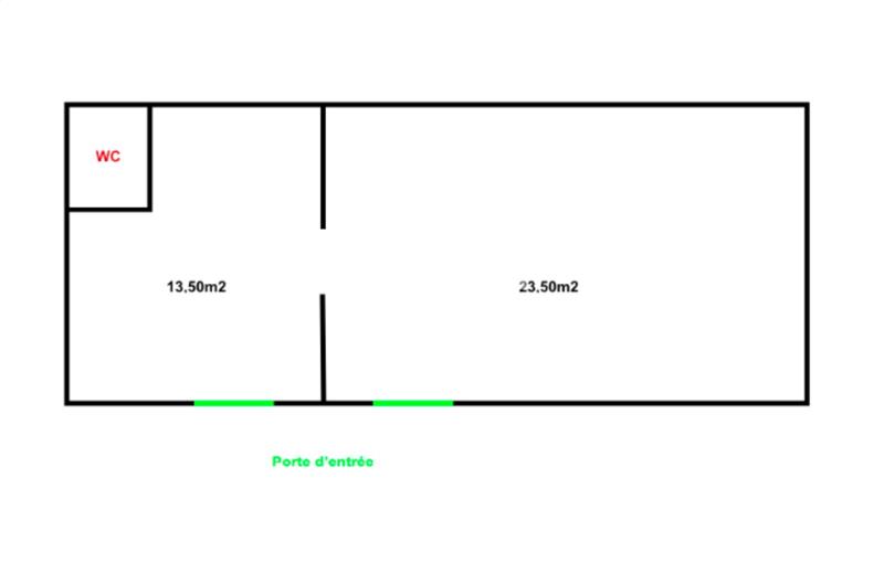 Location de local commercial de 37 m² à La Verpillière - 38290 plan - 1