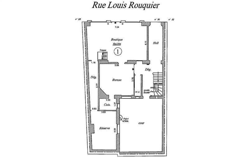 Location de local commercial de 100 m² à Levallois-Perret - 92300 plan - 1