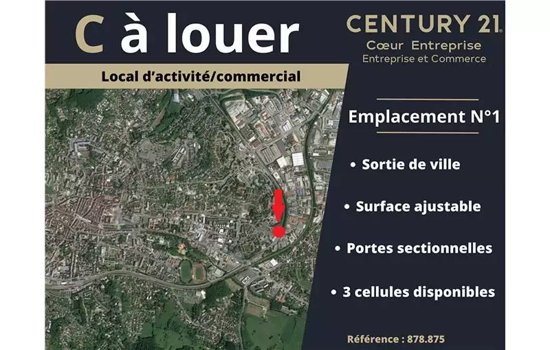 Location de local commercial de 285 m² à Lons-le-Saunier - 39000