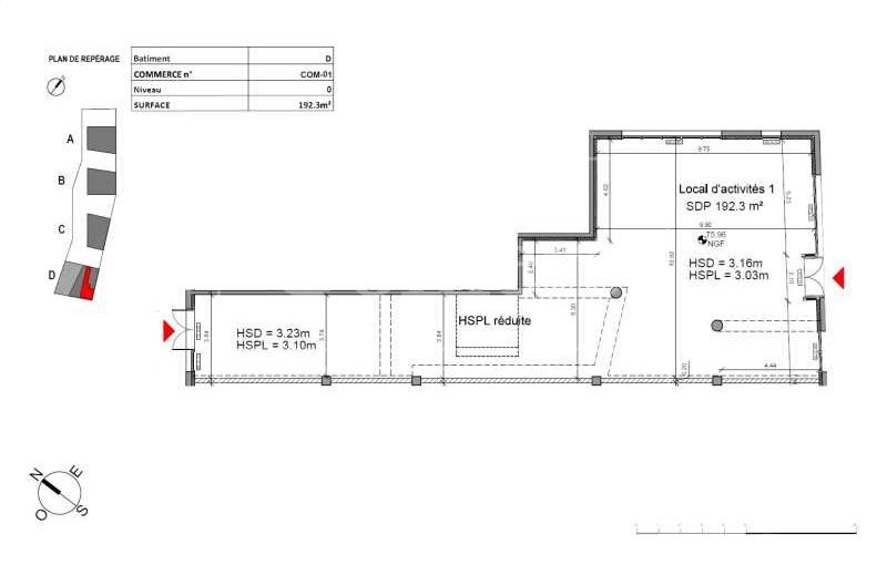 Location de local commercial de 761 m² à Marseille 9 - 13009 plan - 1