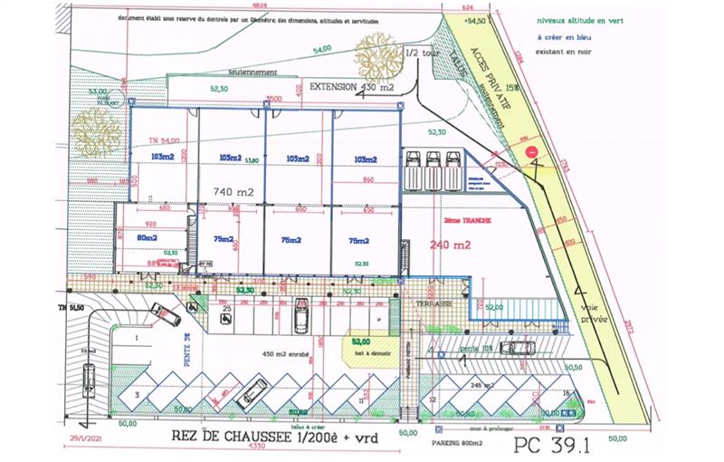 Location de local commercial de 180 m² à Martin-Église - 76370 plan - 1