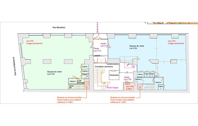 Location de local commercial de 187 m² à Montauban - 82000 plan - 1