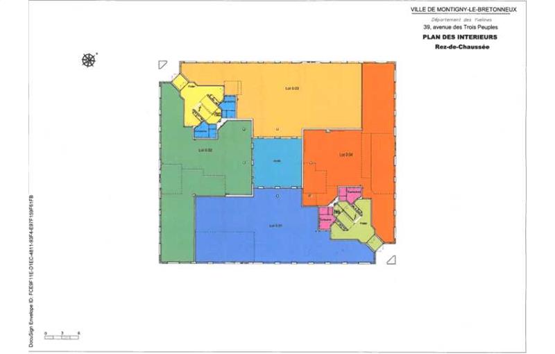 Location de local commercial de 1 333 m² à Montigny-le-Bretonneux - 78180 plan - 1