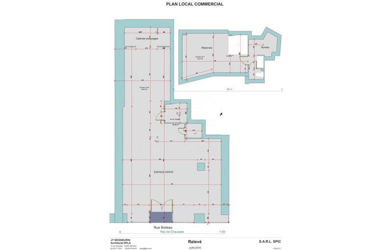 Location de local commercial de 90 m² à Nantes - 44000 plan - 1