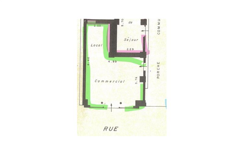 Location de local commercial de 39 m² à Paris 11 - 75011 plan - 1