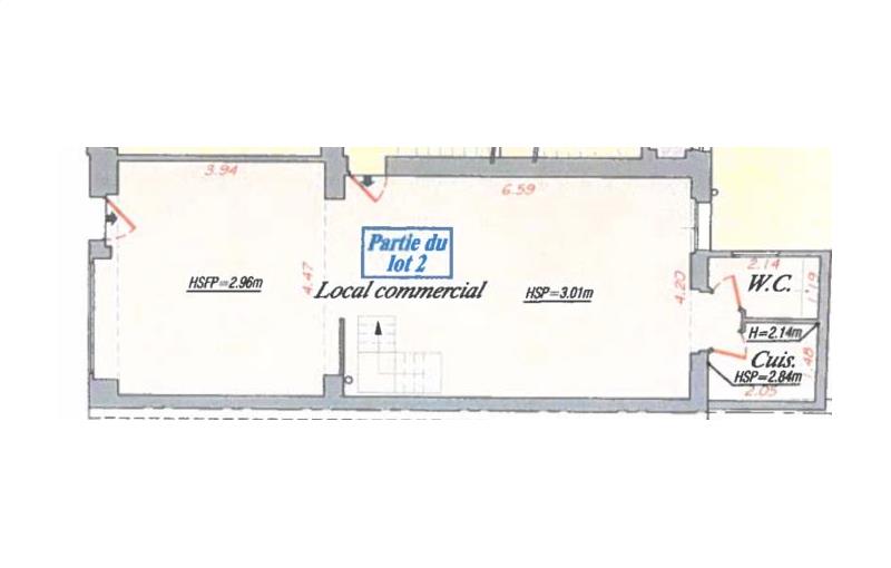 Location de local commercial de 77 m² à Paris 12 - 75012 plan - 1