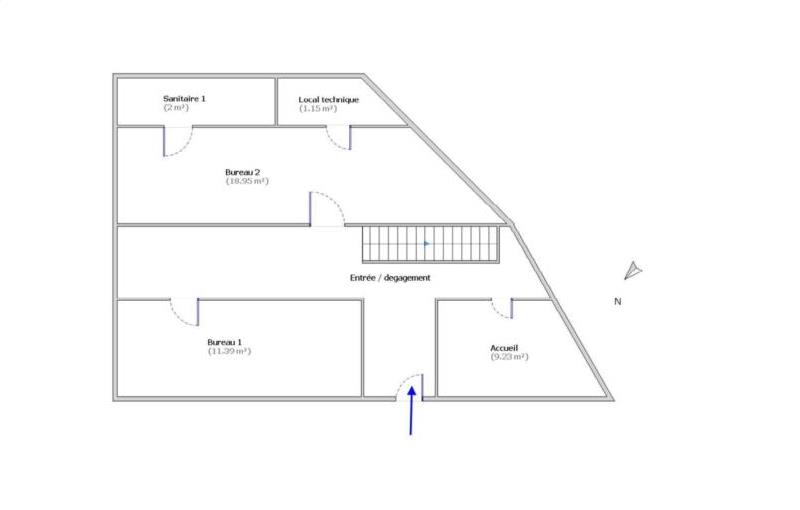 Location de local commercial de 96 m² à Paris 14 - 75014 plan - 1