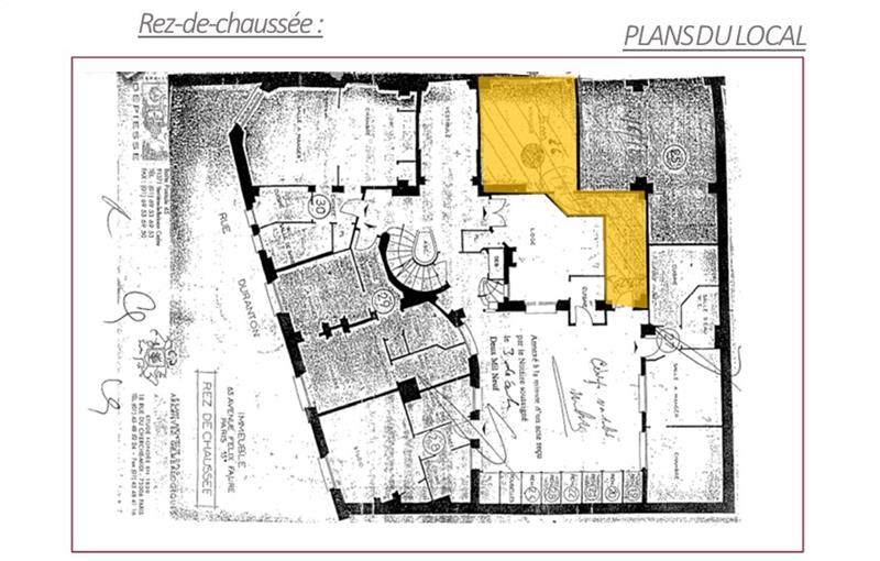 Location de local commercial de 73 m² à Paris 15 - 75015 plan - 1