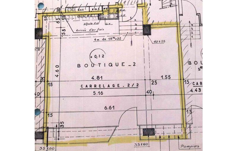 Location de local commercial de 30 m² à Paris 17 - 75017 plan - 1