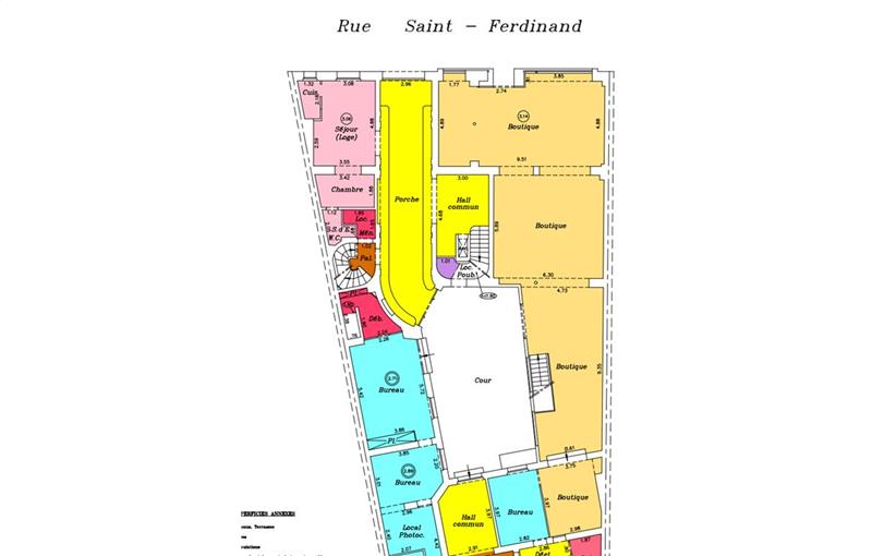 Location de local commercial de 322 m² à Paris 17 - 75017 plan - 1