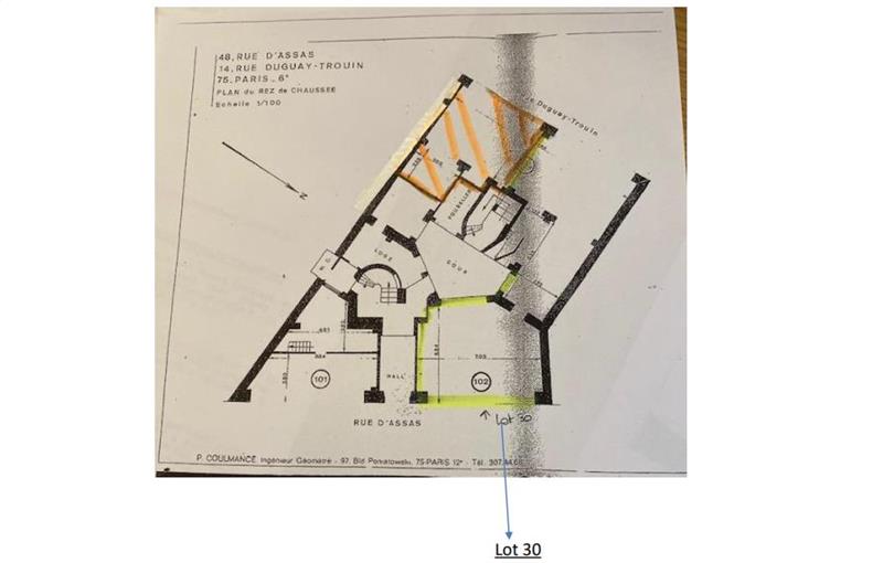 Location de local commercial de 95 m² à Paris 6 - 75006 plan - 1