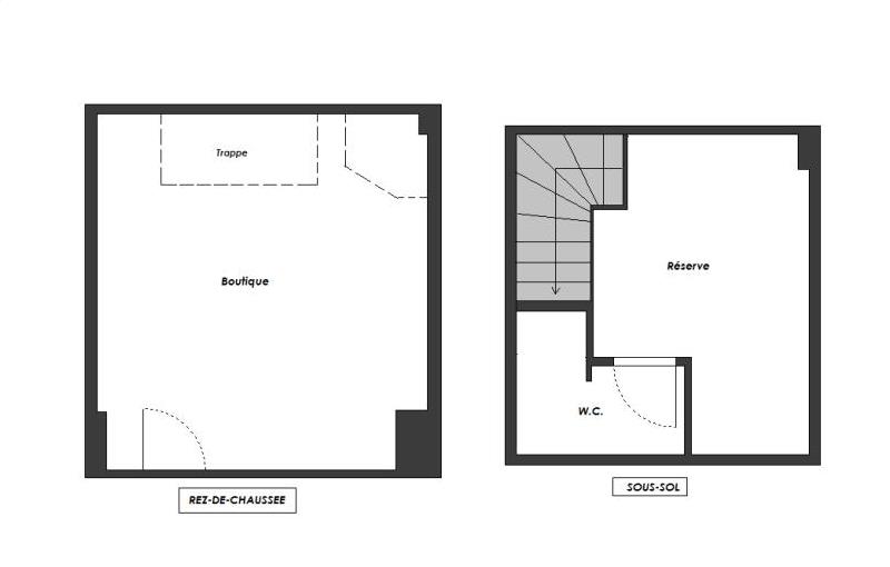 Location de local commercial de 33 m² à Paris 6 - 75006 plan - 1