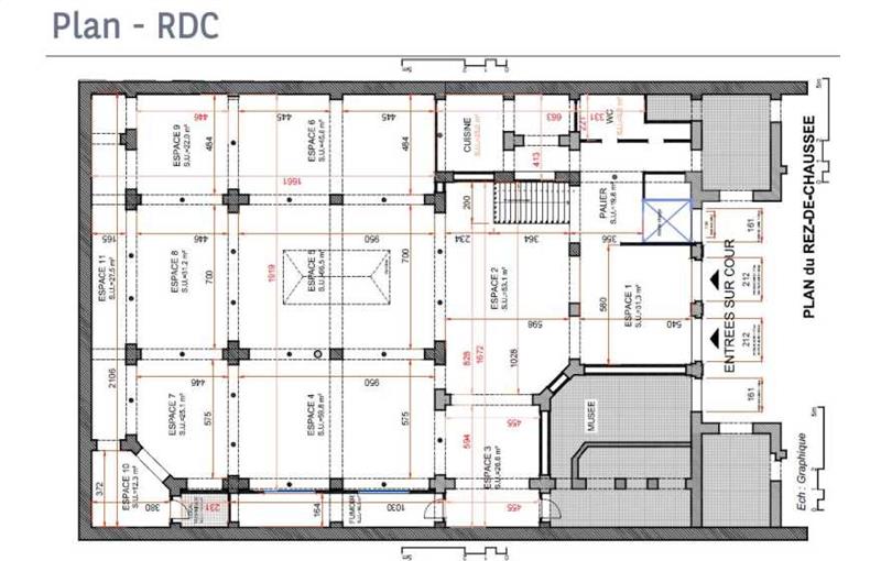 Location de local commercial de 990 m² à Paris 9 - 75009 plan - 1