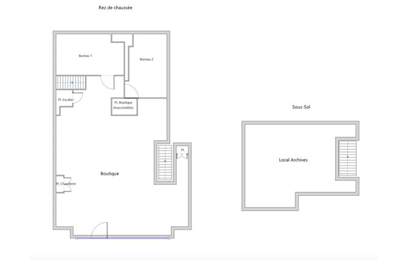 Location de local commercial de 98 m² à Paris 9 - 75009 plan - 1