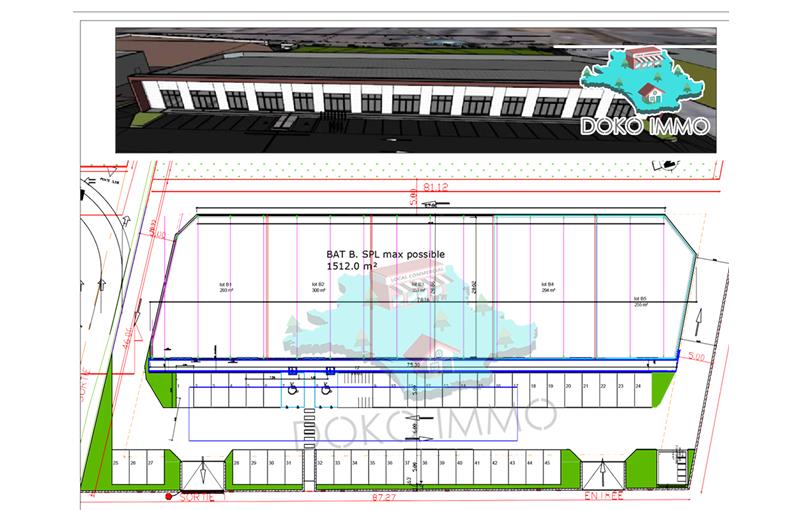 Location de local commercial de 270 m² à Perpignan - 66000 plan - 1