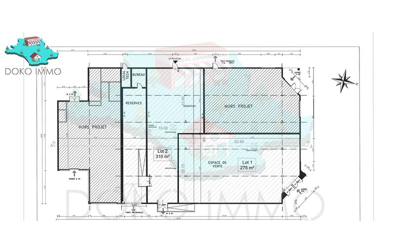 Location de local commercial de 585 m² à Quetigny - 21800 plan - 1