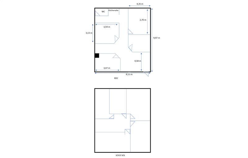 Location de local commercial de 150 m² à Ris-Orangis - 91130 plan - 1