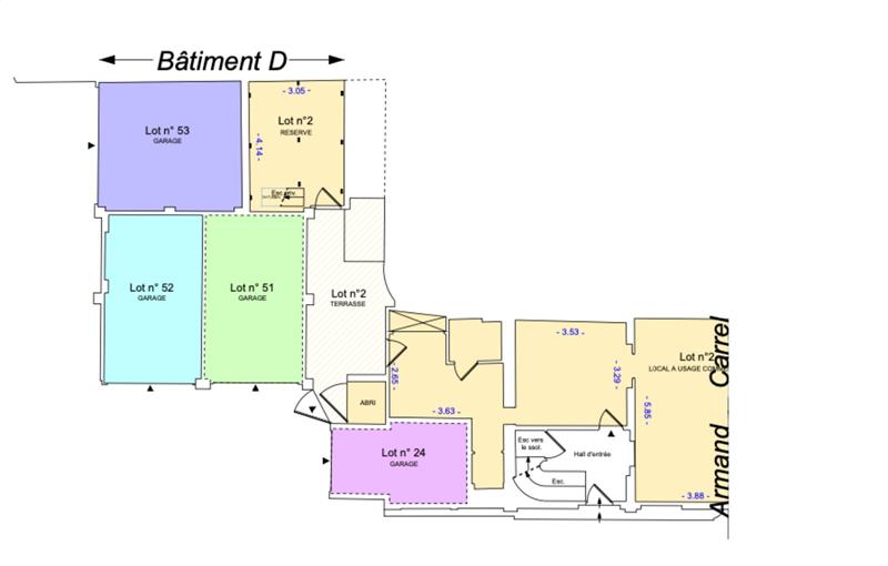 Location de local commercial de 77 m² à Rouen - 76000 plan - 1