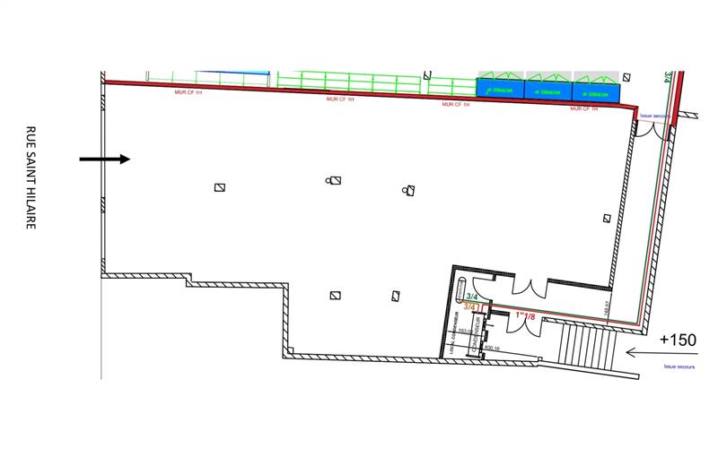 Location de local commercial de 198 m² à Rouen - 76000 plan - 1