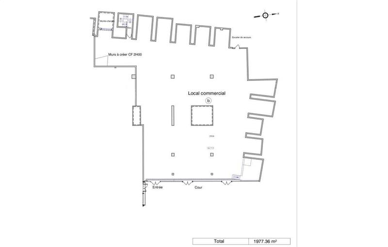 Location de local commercial de 730 m² à Saint-Cloud - 92210 plan - 1