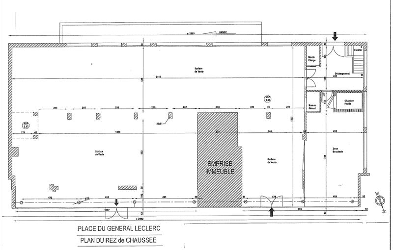 Location de local commercial de 615 m² à Saint-Fargeau-Ponthierry - 77310 plan - 1