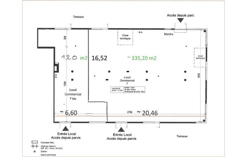 Location de local commercial de 120 m² à Saint-Jory - 31790 plan - 1