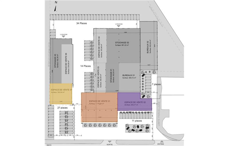 Location de local commercial de 3 196 m² à Valliquerville - 76190 plan - 1