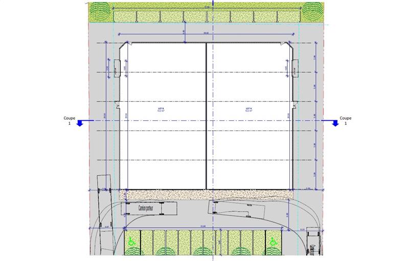 Location de local commercial de 1 000 m² à Vinzelles - 71680 plan - 1