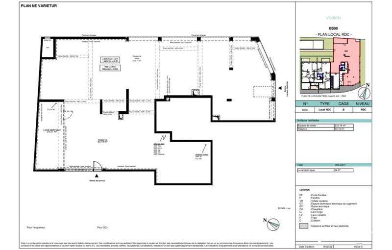 Location de local commercial de 329 m² à Voiron - 38500 plan - 1