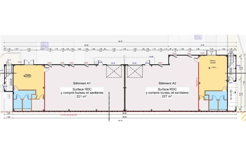 Location d'entrepôt de 1 215 m² à Aix-en-Provence - 13100 plan - 1