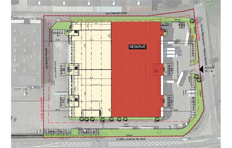 Location d'entrepôt de 4 680 m² à Arnas - 69400 plan - 1